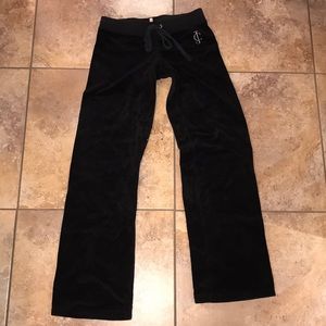 Juicy Couture Velour Pants Black Small
